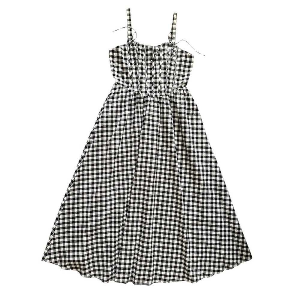 Line & Dot Junie Plaid Corset Dress
